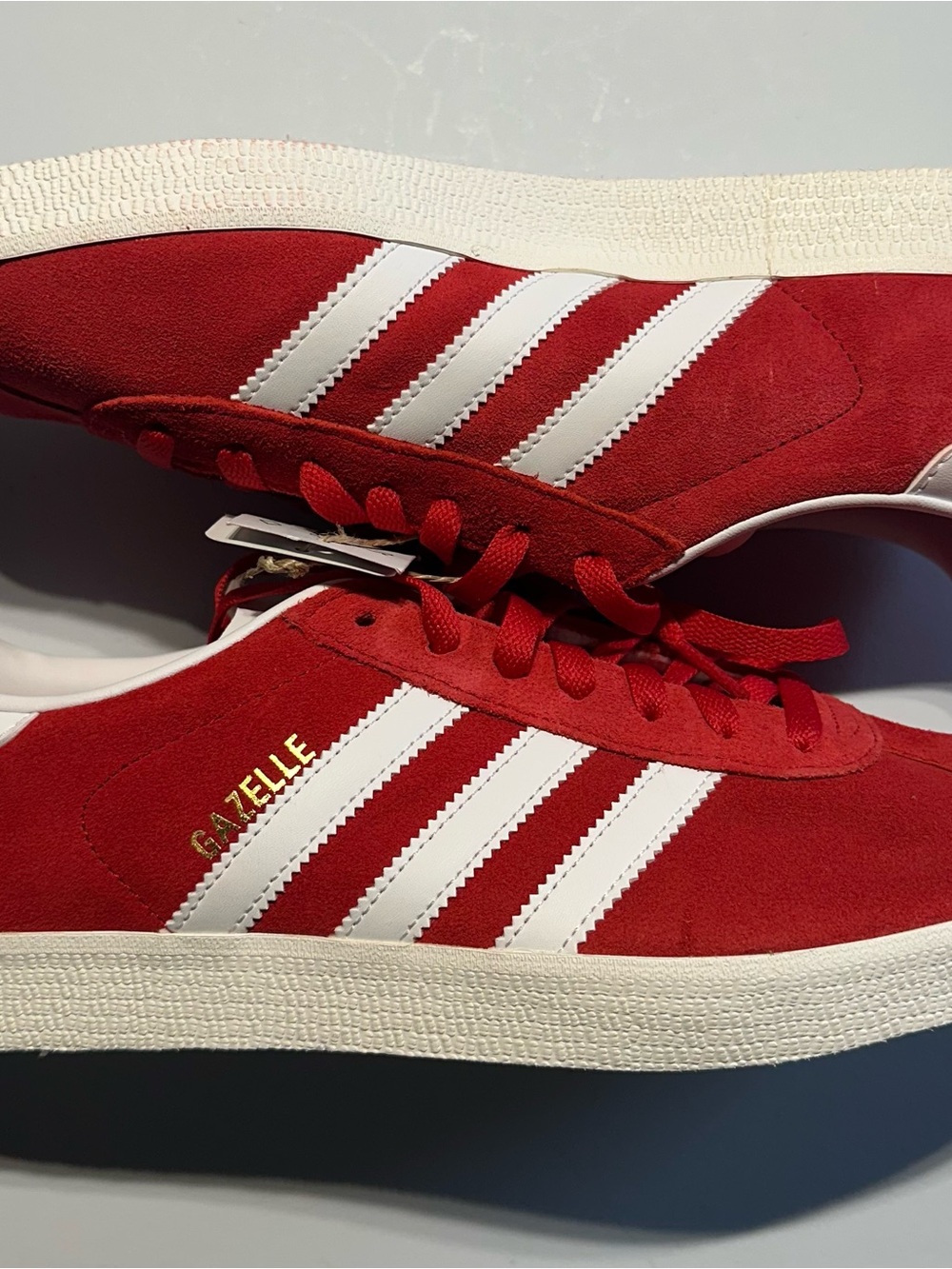 Adidas Originals Gazelle Better Scarlett Cloud White Shoes JI1534 Men's Sz 9 Red